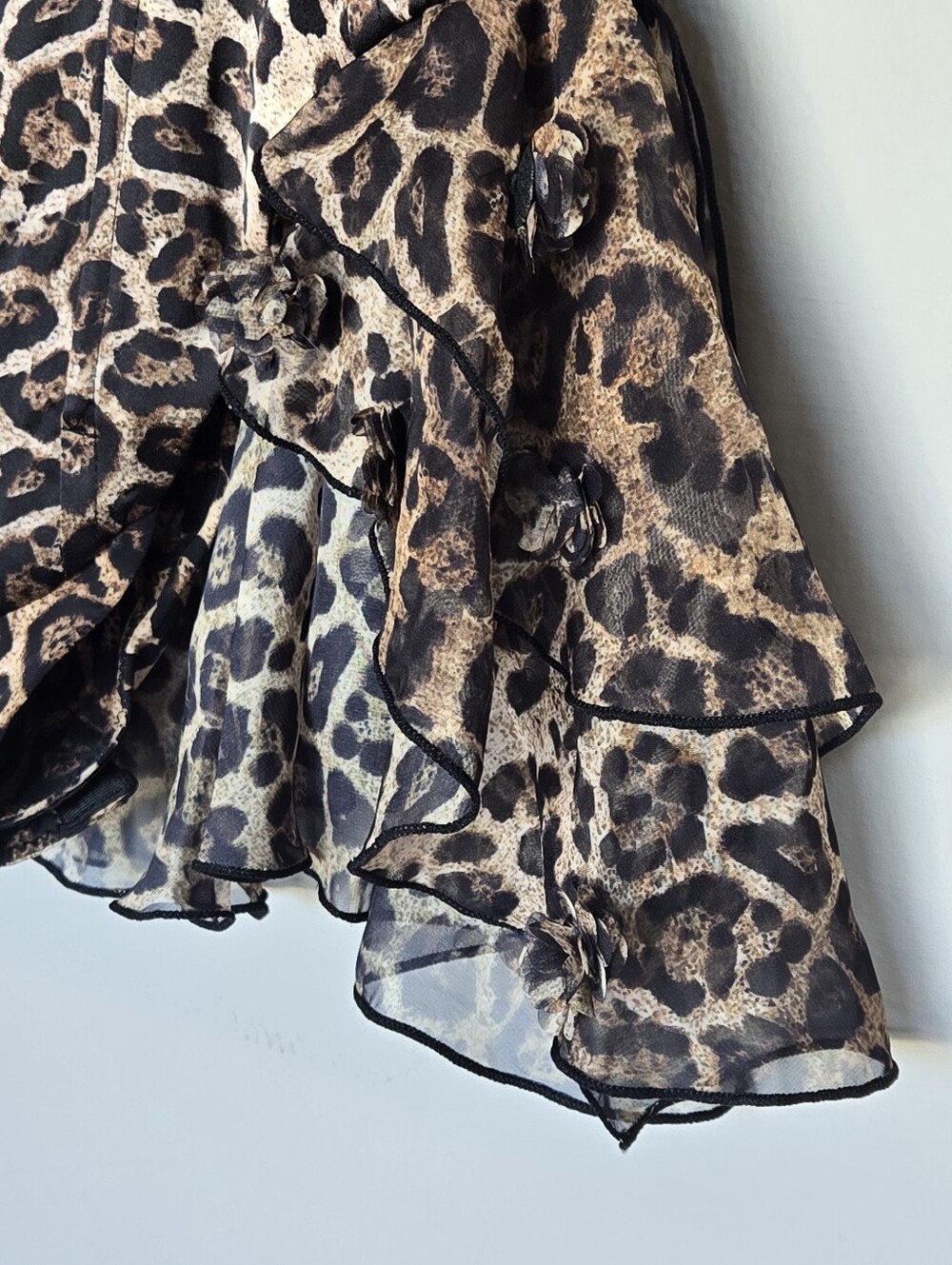 Oh Polly Caelie Ruffled Corset Romper in Leopard Festival Coachella Concert US 2 - Picture 7 of 15